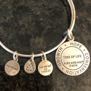 Alex and Ani adjustable “conservation” bracelet. Like new!